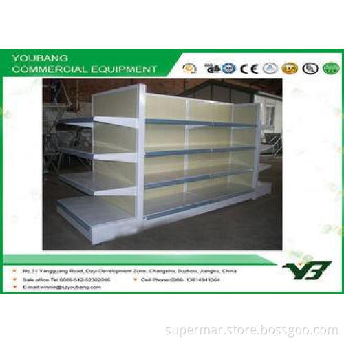 CE and ISO Double Side Shelving , display shelves for retai